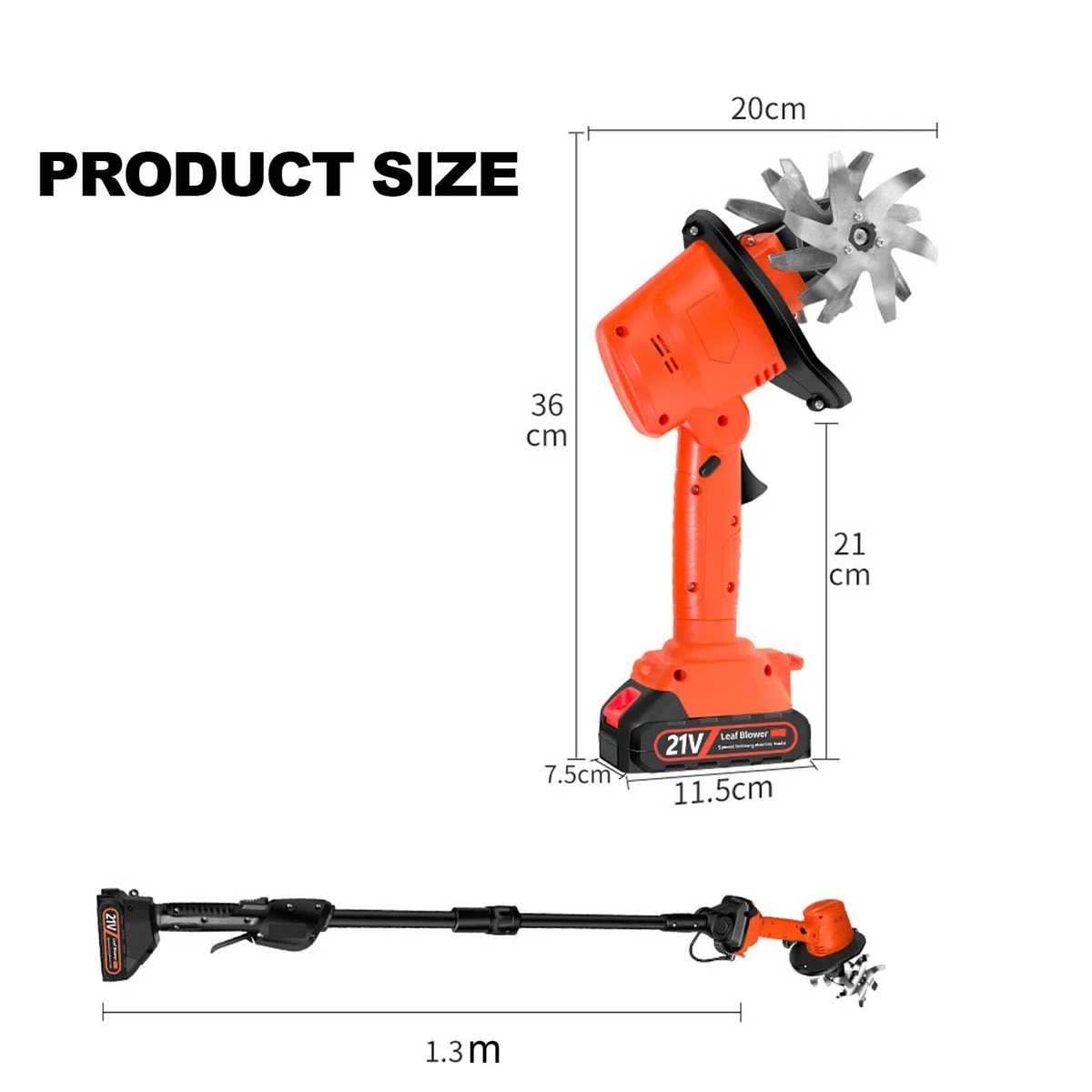 Motoculteur Portatif, 235 TR/Min, sans Fil, avec Manche Télescopique, 2 Batteries 1,5 Ah, Largeur De Travail De 12,7 Cm Et Profondeur De 12,7 Cm. Idéal pour Le Jardinage, La Pelouse Et Les