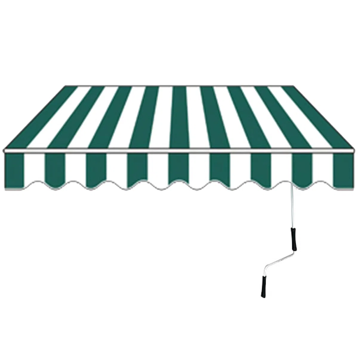 Auvent manuel rétractable - Imperméable et résistant aux UV - Auvent de terrasse pliable avec manivelle et matériel de montage pour balcon, cour, restaurant - 2 x 1,5 m/3 x 2,5 m/4 x 5 m