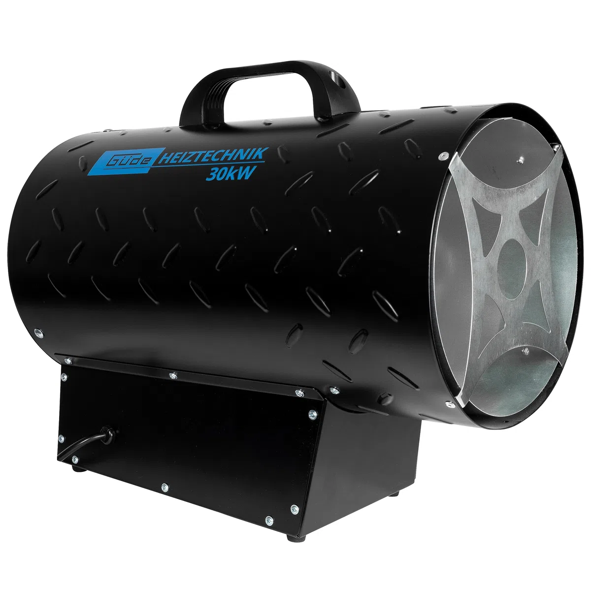 Güde GGH 30 R Chauffage à gaz 220-240 V, puissance de chauffage 18000-30000 W, puissance de soufflerie 1000 m³/h, régulation de la chaleur en continu (15477-25795 kcal/h), allumage piézoélectrique,
