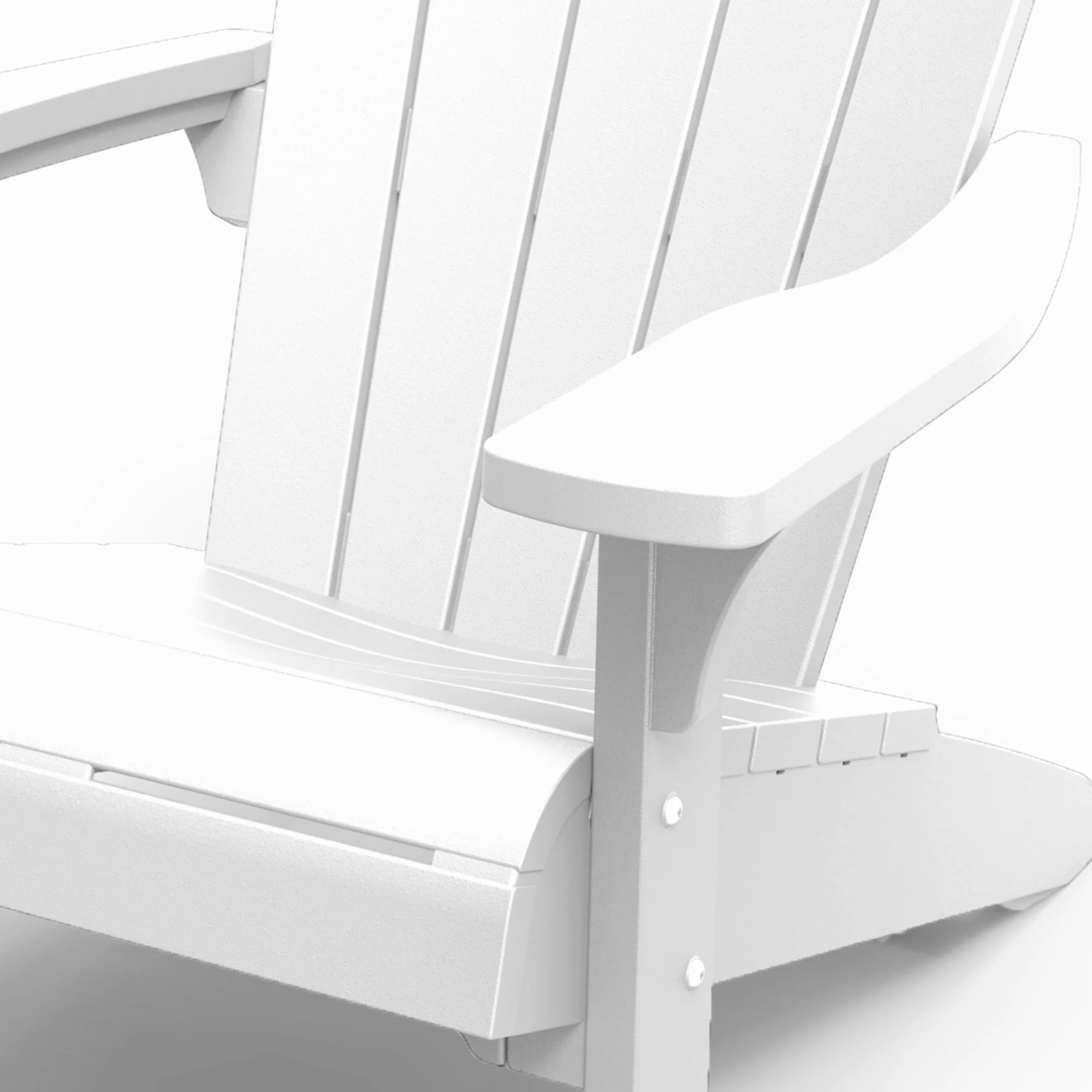 Keter Alpine Adirondack Chaise de Jardin Blanc