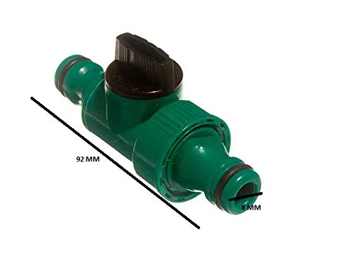 Lot de 100 tuyaux à fixation rapide double mâle + raccords de valve d'arrêt pour HOZELOCK