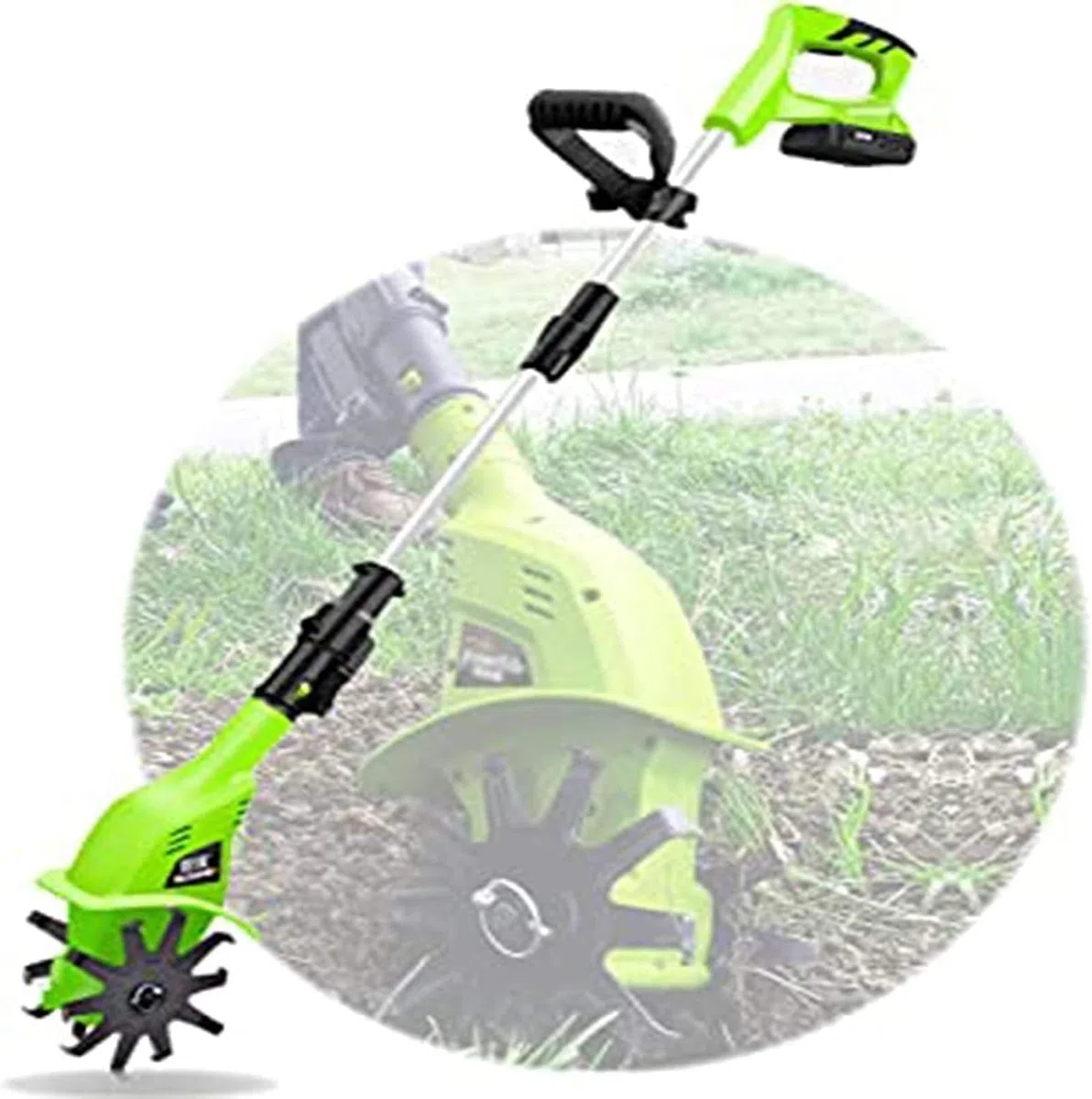 Rotavator Portatif Portatif Lithium Électrique Houe Rototiller Petit Style Domestique Microtiller Desserreur Motoculteur Agricole