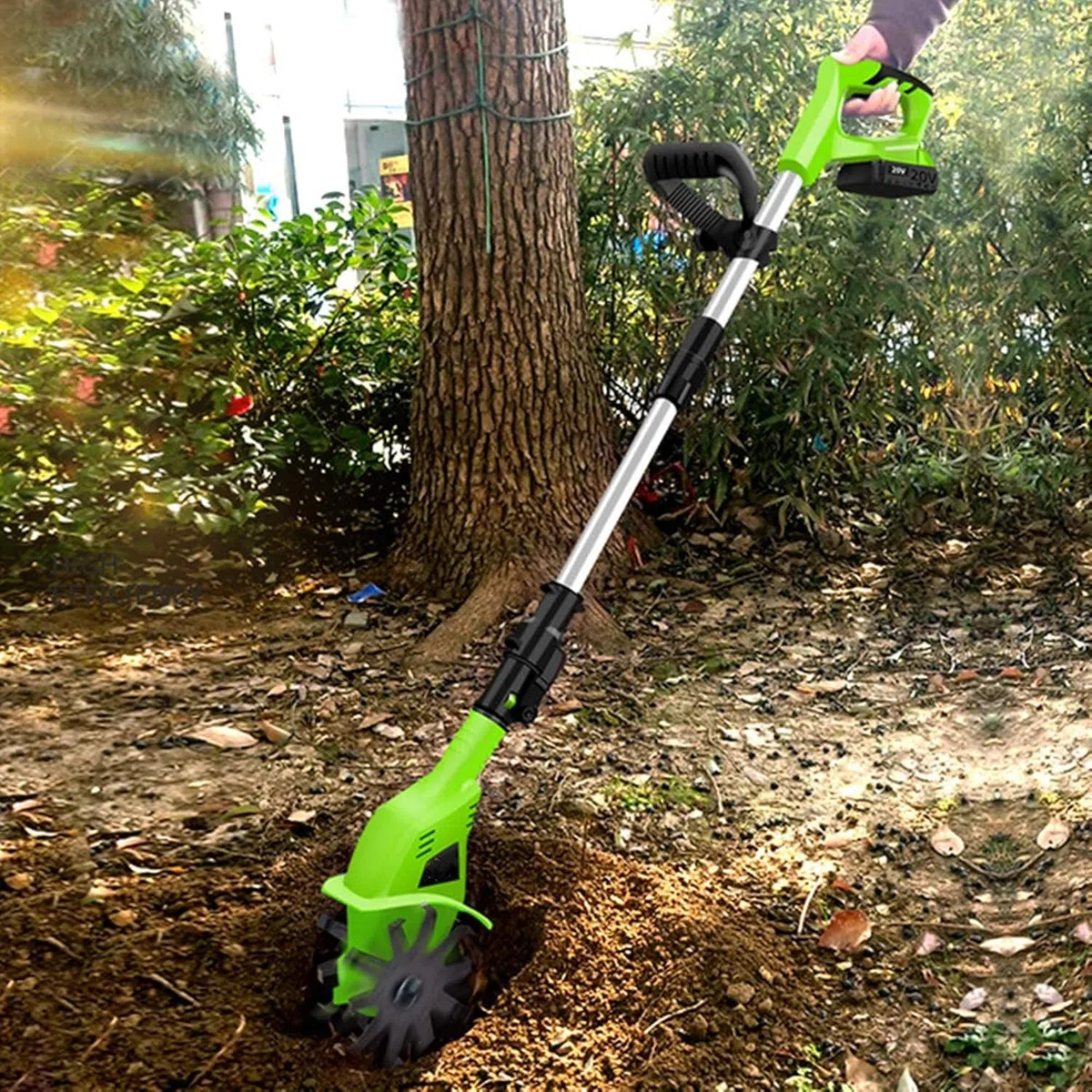 Motoculteur électrique, motoculteur de Jardin à Batterie 20 V 250 TR/Min, Longueur de poignée réglable, motoculteurs