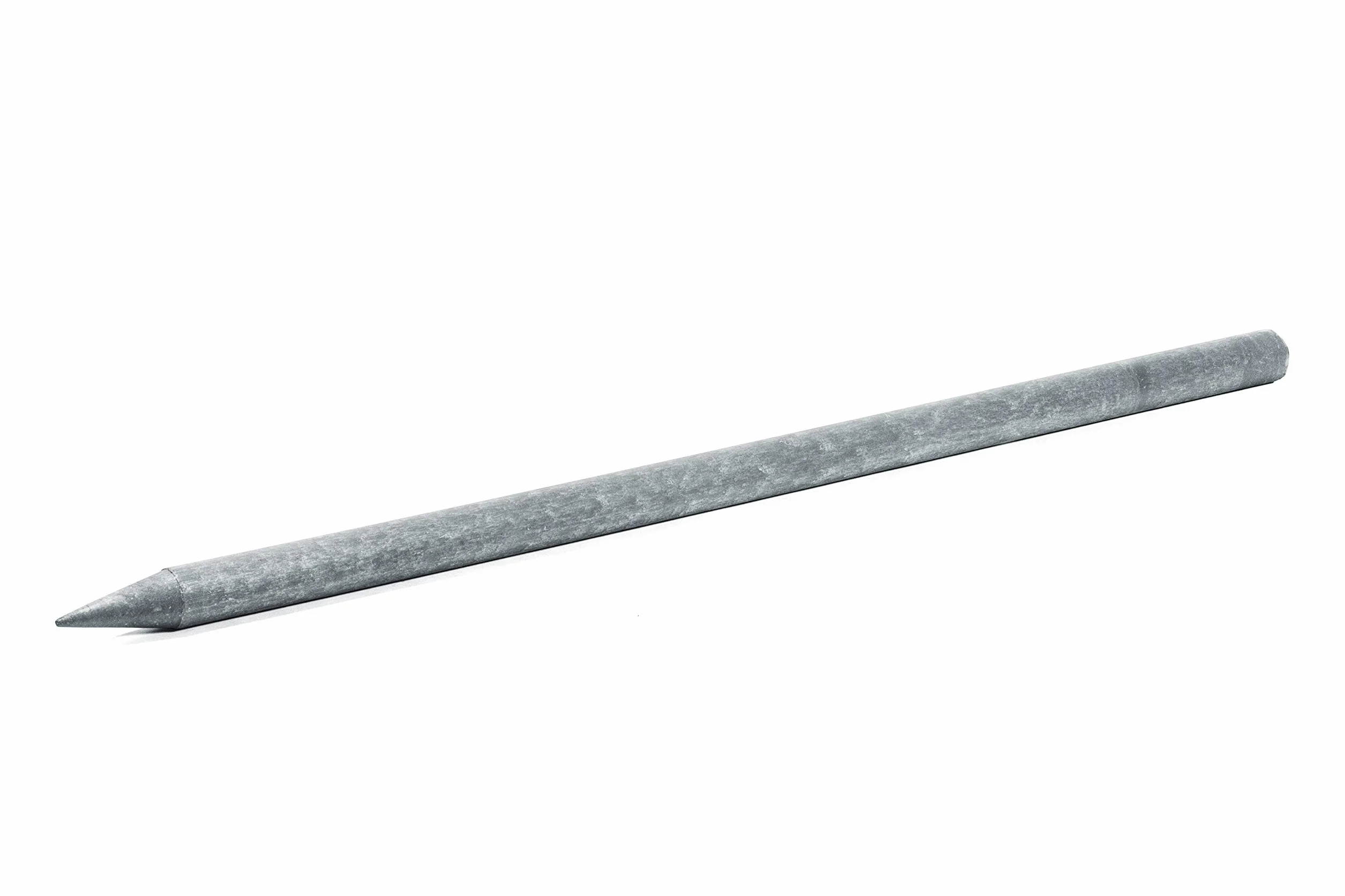 Poteaux en plastique recyclé - Longueur : environ 200 cm - Diamètre : environ 8 cm - Lot de 10, gris