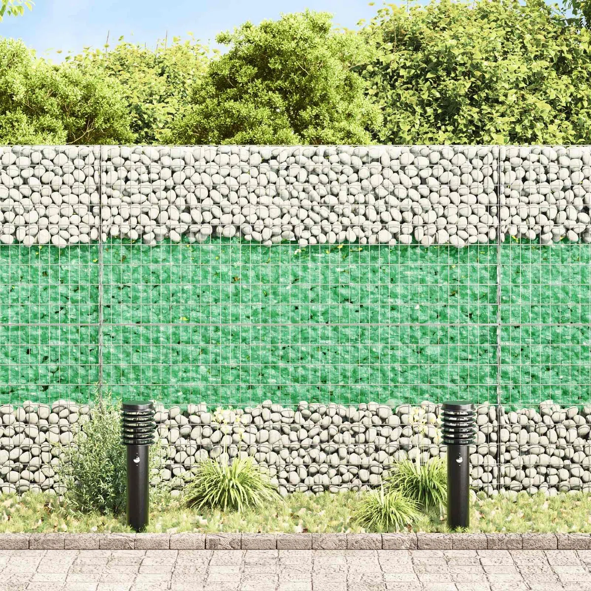 Pierres décoratives en verre - 25 kg - Vert clair - 6-12 cm - Pierres décoratives pour jardin, terrasse, jardin en pierre, ruisseau, aquarium et décoration